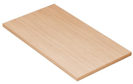 KESSLER PRO Pannello truciolato 28 mm, 90 x 50 cm, piano per mobili fai da te, per cucina, garage o officina con bordi in ABS rinforzati, rovere Hikora