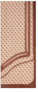 GUESS NOELLE PRINTED SCARF 90X180, COLOR LTL - LATTE LOGO LTL - LATTE LOGO One Size