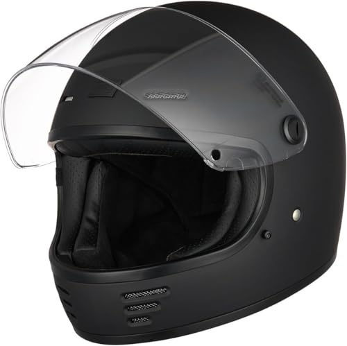 CASCO INTEGRALE RETRO' VINTAGE CUSTOM ORIGINE OMEGA NERO OPACO M 57/58