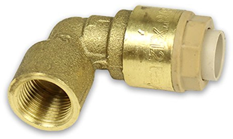 Messing Steckfitting für Kupferrohr Winkel mit Innengewinde [12mm - 1/2'']