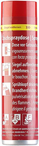 PEARL Feuerlöschspray: Feuerlösch-Spray für Küche & Haushalt, 600 ml, 5A 21B 5F, wartungsfrei (Löschspray, Löschspraydose, Feuerlöschdecke)