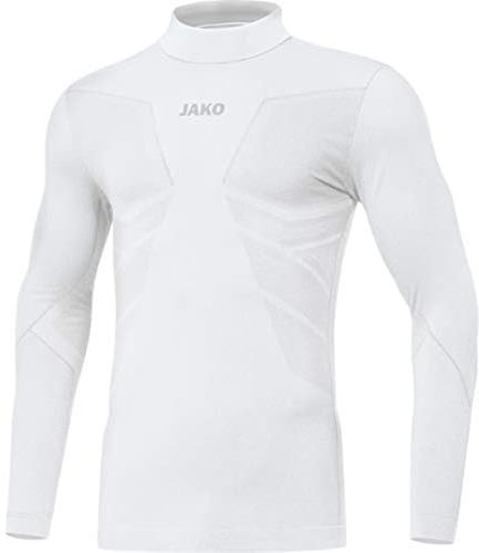 JAKO Herren Turtleneck Comfort 2.0, Weiß, L