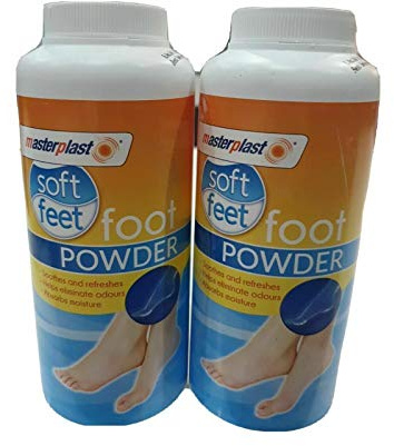 2 polvos para pies Masterplast, calma y refresca, 170 g