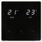 Wengart Thermostat de Chauffage WG828,Bouton Tactile, AC230V 10A, pour Chauffage par Le Sol Radiant à l'eau, Chaudière à Gaz de Liaison,nécessite Un boîtier d'installation de 86 * 86 mm,Noir
