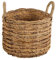 Casa Moro Flechtkorb VINA M Natur Ø 31 cm rund aus Bananenblatt geflochten | Allzweckkorb Boho Chic Wäschekorb Obstkorb Gemüsekorb Natur-Korb mit Henkel | HAR0012