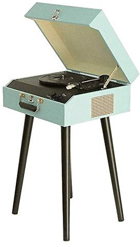 Giradischi Retro, Carillon Fonografo Portatile Multifunzionale Valigia Giradischi Registratore e Jack per Cuffie Aux