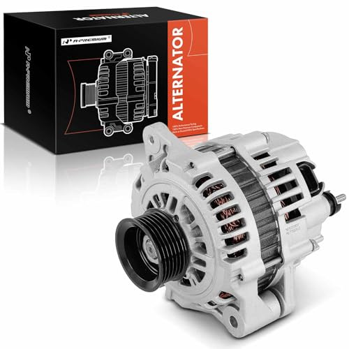 A-Premium Alternator Compatible with Honda Passport 1998-2002 & Isuzu Amigo 1998-2000, Axiom 2002-2004, Rodeo 1999-2004, Rodeo Sport 2001-2003, 3.2L 3.5L, with 2-Pin Plug, 12V 90A CW 6-Groove Pulley