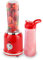 GEEPAS Personal Blender 2 Speed Smoothie Milkshake Maker with Pulse Function - Mini Travel Blender for Protein Shakes with 2 Easy to Clean BPA Free Tritan Sports Bottles 0.6L, 300W, Red