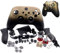 Deal4GO Vollständiges Gehäuse-Abdeckungs-Set mit Knopf Thumbstick Trigger Bumper Ersatz für Xbox Series X|S Controller (Gold Shadow Special Edition)