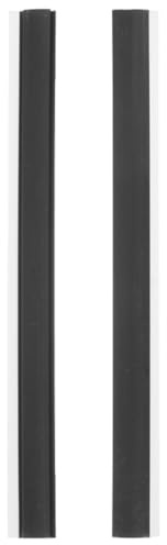 2 Pcs Dustpan Edge Strip Replacement Plastic Black for Cleaning