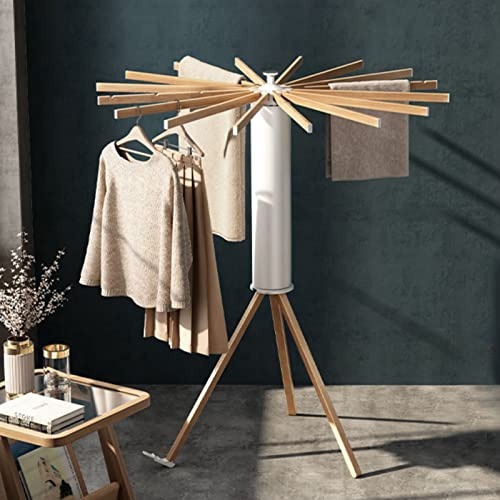 Tendedero Plegable portátil Que Ahorra Espacio, de Aluminio, Giratorio 360 Grados, para Ropa, Toallas y Paraguas.