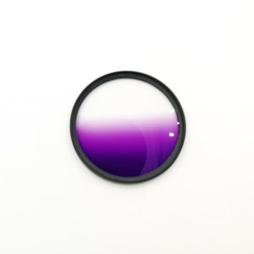 Filtro Polarizzatore, Filtri Fotografici Filtro colorato graduato da 30 37 40,5 43 52 55 58 67 72 77 82 mm for obiettivo della fotocamera(67mm,Graduated Purple)