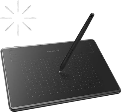 HUION Inspiroy H430P Zeichentablett, 4,8 x 3 Zoll Grafiktablett mit Batterielosem Stift und 4 Hotkeys, zum Zeichnen, Schreiben, Gestalten, Unterrichten und Arbeiten mit Mac, PC, Linux und Mobilgeräten