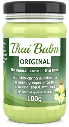 Wang Prom Naturals Thai Kräuter Balm Balsam Thai-Herbs 100g - Thailändischer Massage-Balm zur Hautpflege Massage Wellness