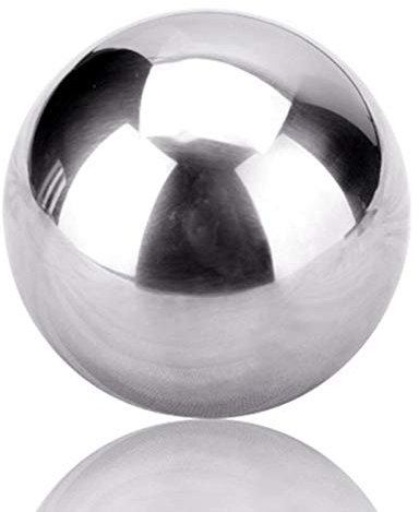 HAPPYGOU Bola Redonda de Acero Inoxidable de 55 mm Cubo de Whisky Cubitos de Hielo de Piedra de Vodka con Caja de plástico Pinzas Bebidas Cerveza enfriadora KC1485