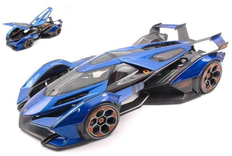 MODELLINO IN SCALA COMPATIBILE CON LAMBORGHINI V12 VISION GRAN TURISMO 2021 BLUE 1:18 MAISTO MI36454B