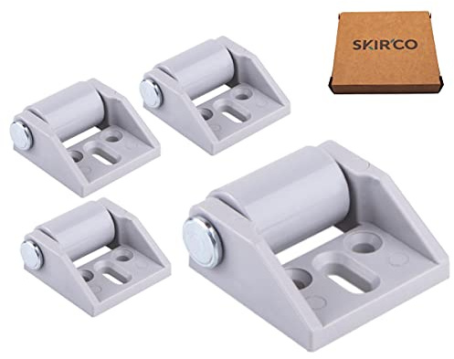 SKIR'CO Paquete de 4 ruedas pequeñas de 15 mm para muebles, ruedas de goma, no giratorias, ruedas fijas, dirección unidireccional (4)