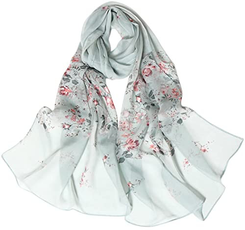 FAIRYGATE Seiden Tuch für Damen Mädchen Elegantes Accessoire Seiden Schal Halstuch Schulter oder Umschlagstuch Einsetzbar A4210