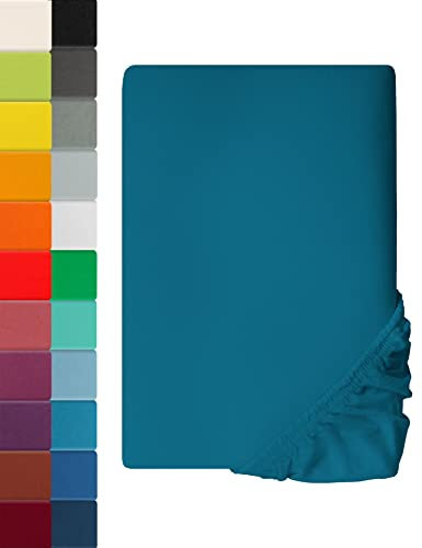 Premium Spannbettlaken MIA Aquamarin | 70 x 140cm - 100% Baumwolle