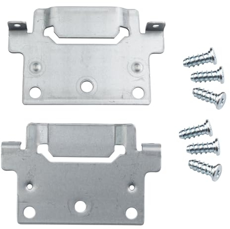 rudis-spareparts Placa de Montaje herraje de Cama 116791 Adecuada como Repuesto para la viga Central de la Cama IKEA HEMNES SKORVA (2 Piezas + 6 Tornillos)