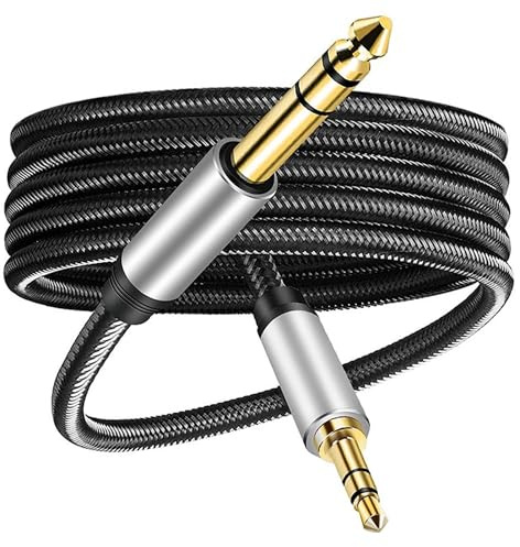 3.5mm Aux Stereo Audio Cable Cord for JBL PartyBox 100 110 200 300 310 710 1000 On-The-Go JBL Soundbar 2 Wireless Portable Speaker, for TV, PC, Computer Monitor PS5/PS4 / Xbox One  Controller