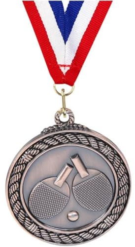 Casiler Medalla De Pong De 5cm, Medallas De Premio De Tenis De Mesa, Medalla De Bronce Dorada Y Plateada, Medallas Deportivas para Competiciones, De Fiestas