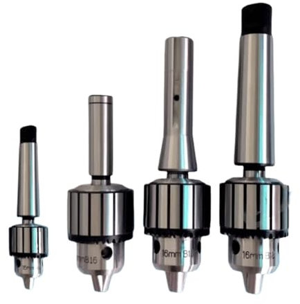 FSLMEIL Mandrin de perçage Robuste B10 B12 B16B18 1-10 mm 1-16 mm 3-16 mm 1-16 mm, mandrin de perçage Rotatif, Serrage cône Morse MT2 MT3 MT4, Tige(MTA5-B18 (1-16mm))
