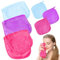 KEYRI 6 Pack Make Up Remover Cloth Flannel Face Cloth for All Skin Reusable Face Wipes for Removing Makeup & Washing Face Soft Face Flannels for Girls and Women (Violet, Cherry Red, Blue, 2 Sizes)