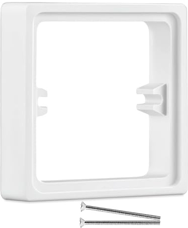 20mm Single Socket Spacer Plate – ABS Light Switch Spacer for Uneven Walls – Electrical Socket Spacer for DIY & Home Renovation