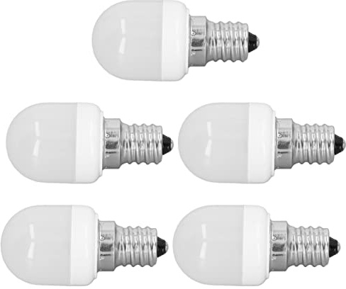 Wakects Bombillas LED E12 para Ventilador de Techo, Blanco Suave, 1,5 W Equivalente a Halógena de 15 W, 75 Lm para Lámparas de Hogar y Mesa (Luz cálida)