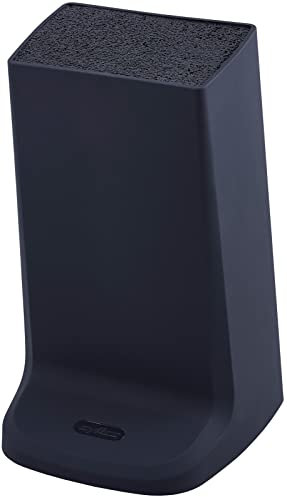 Zyliss E920262 Comfort Ceppo Portacoltelli Vuoto Universale, Plastica, Nero Opaco, Portacoltelli con Setole Removibile, Lavabili in Lavastoviglie