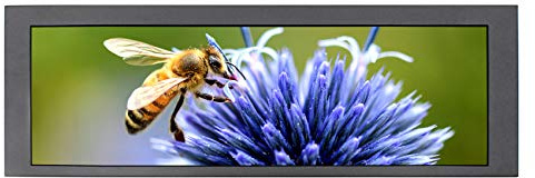 VSDISPLAY Gaming Monitor con altoparlante, con schermo LCD TFT da 14,9 pollici 1280x390 LTA149B780F e scheda controller DVI VGA, staffa, adattatore di alimentazione