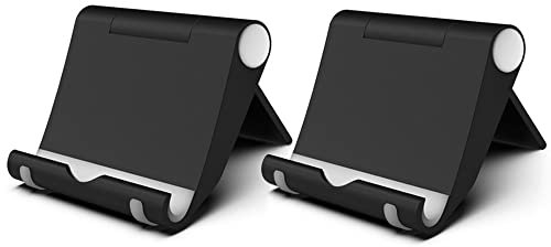 FadyDail Handy Ständer Faltbar 2 Stück, Verstellbarer Handy Halterung Tisch Kompatibel mit iPhone 16/15/14/13/12/11 Pro Max SE Xs, Samsung/Huawei/Tablet und Anderen Smartphones (4-9,7 Zoll)