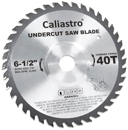 Undercut Saw Blade, 6-1/2 Diameter - Replacement for Crain #821 - Compatible with Crain Undercut Saw #812, #820 and #825 - Carbide Teeth