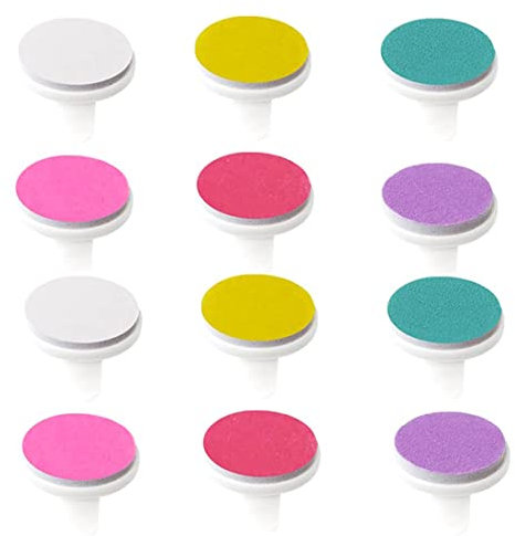 12 Stücke Baby Nagelfeile Elektrisch Nagel-Trimmer-Pads Ersatz Schleifköpfe Baby-Nagel-Trimmer-Ersatz-Pads Professionelle Elektrische Nagelfeile Schleifköpfe Zubehör