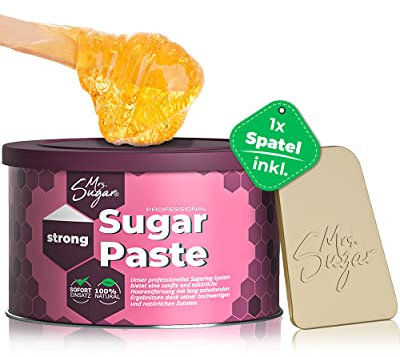 Sugaring Paste Mrs. Sugar 1x Zucker-Spatel, Strong Zuckerpaste Haarentfernung 550g (Strong)