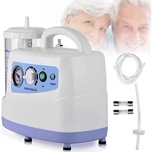 Aspirateur Automatique d'expectorations Dispositif d'aspiration électrique Domestique Dispositif d'aspiration de Pompe d'aspiration Portable avec bidon d'aspiration de 1000 CC pour Enfant Adulte âg