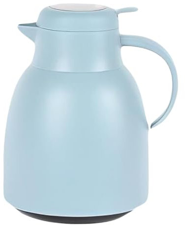True Face Vacuum Thermal Jug 1500ml – Insulated Stainless Steel Flask with Handle – Hot & Cold Beverage Carafe for Kitchen, Tea, Coffee, Office Use – Leakproof, Easy Pour Design Blue