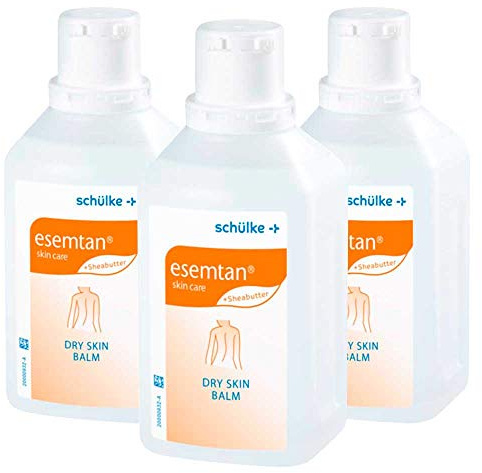 3x 500 ml Schülke Esemtan® Dry Skin Balm Pflegebalsam Haut Lotion Creme, farbstofffrei