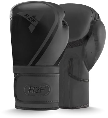 R2F Guantoni Boxe Muay Thai e Allenamento Premium Combattimento Guanti da Sacco per Sparring, Sacchi Pugilato guanti, MMA Kickboxing Guantoni da Boxe