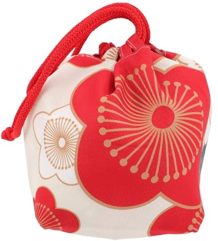 Amosfun Borsa Kimono Giapponese Con Coulisse Borsa Portatile Per Telefono E Cosmetici Accessorio Leggero Per Gioielli E Monete 24.00X17.00X0.50 Cm Per Abbinare Il Kimono