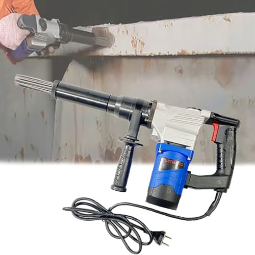 Rusopobe Pistola elettrica Portatile per la rimozione della ruggine, Scrostatore Elettrico ad Aghi con Impugnatura Macchina per la Pulizia della rimozione della ruggine da 1100 W