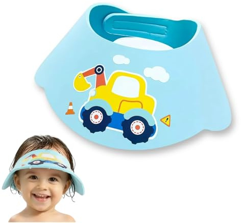 1 Pezzo Cuffia Doccia Bambina Cuffia Doccia Sicurezza Bambino Fermaglio Ajustabile Velcro Materiale EVA Riduttore Bagnetto Neonato Protezione Occhi Nasi ed Orecchie