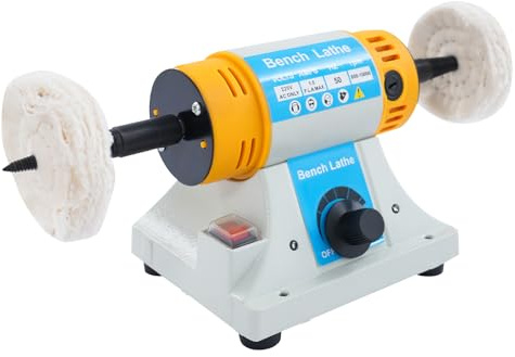 HarBin-Star - Mini bench Polisher, 320W 800-10000RPM Variable Speed Polisher, for Grinding and Polishing