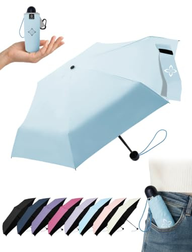 LILAC Mini UPF 100+ Travel Sun Umbrella, Thickened 6K Pocket UV Parasol