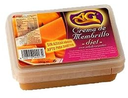 Crema di cotogna senza zuccheri aggiunti in contenitore di plastica da 400 g, confezione da 3