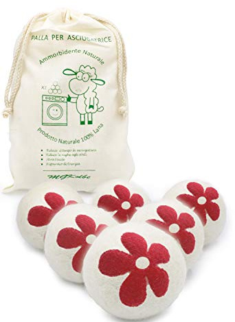 MGKolbe® Palline per Asciugatrice 100% Lana di 2a Generazione - Asciuga Velocemente Indumenti Riducendo il Tempo di Asciugatura con Grande Risparmio di Energia Ipoallergenico Antipiega - Made in Italy