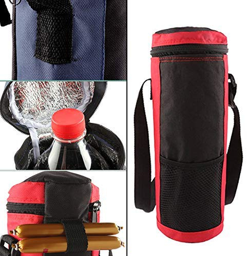 Cutito Aislado Botella Bolsa Térmica, Agua Enfriador de Botella Soporte Portador Bolsa Funda Bolsa Bolsa para Viaje - Azul