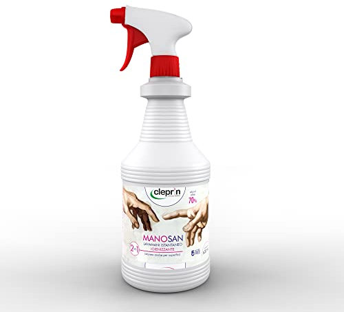 Lavamani spray igienizzante 2 in 1 adatto per userfici contiene alcool