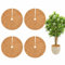 LSRVNM 4 Uds Disco de Fibra de Coco, Estera de Coco, Maceta de Fibra de Coco, Disco de Mantillo de Coco Fundas para Plantas, para Protección de Invierno para Plantas de Maceta (30 CM)